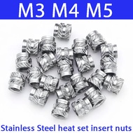 M3 M4 M5 Stainless Steel Heat Set Maglagay ng mga Nuts Para sa 3d Printer Hot Melt Threaded Inserti