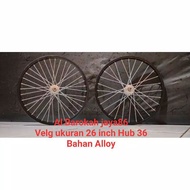 Alloy bicycle rims size 26 inch Hub 36