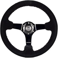 NRG Innovations NRG-RST-036BK-S Reinforced Steering Wheel 350mm Diameter Sport Steering Wheel (3' De