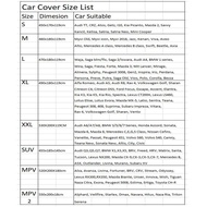 488 x 185 x 160cm MPV Size PVC + Cotton DOUBLE LAYER DOUBLE THICKNESS Car Full Cover Water Dust Resi
