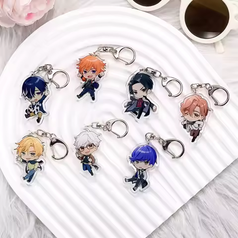 Anime Characters Obey Me! Acrylic Keychain Accessories Kawaii Fun Bag Charm Creative Backpack Pendan