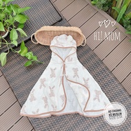 Áo choàng xô Muslin 2 lớp cho bé Chất liệu vải Muslin mềm mại thoáng mát thoải mái Phù hợp cho bé 0 