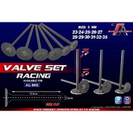 Intake & discharge Valve Super durable alloy for Super head cylinder head (5mm body) full size 23 24