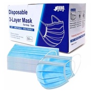 MASKER DISPOSABLE FACEMASK / MASKER 1BOX ISI 50PCS / MASKER IMPORT