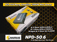 NAUTILUS NPD 50.6  [ DSP AMP. Full Rang Amplifier 1100W Max Power ] สินค้ารับประกัน 1 ปี. สินค้าพร้อมส่ง