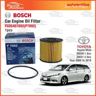 Toyota Wish ZGE20 1.8cc / ZGE21 2.0cc Car Engine Oil Filter (Penapis Minyak Enjin) Bosch P7092 Engine Oil Filter