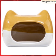 【 】 Pets Hamster Hideout Ceramic Hut Nest Hedgehog Ceramics