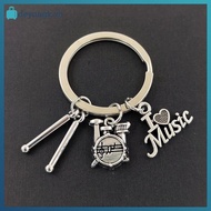 deyangk Drum Music Lovers Rock Backpack Pendant Band Kit Drum Keychain Backpack Keychain VN