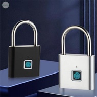 GORGEOUS~Keyless USB Charging Fingerprint Lock Smart Padlock Waterproof Door Lock Unlock