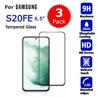 AOE - SAMSUNG-(3片裝)黑邊全屏 S20FE 6.5" 鋼化玻璃手機屏幕 日本材料保護貼 9D 硬度, 9H 耐刮花, Screen Protector -手機貼,保護貼