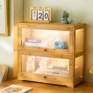 LullaHome Minimalist Muji Nordic Bamboo Cabinet Kitchen Pantry Countertop Retro Storage Cabinet