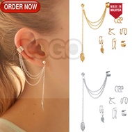 GG 5/7Pcs/Set Hot Sale New Fashion Ear Cuffs/Gold Leaf Ear Cuff Earrings For Women/No Piercing Fake 