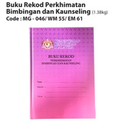 BUKU REKOD PERKHIMATAN BIMBINGAN DAN KAUNSELING MG - 046 BOOK SEKOLAH SCHOOL
