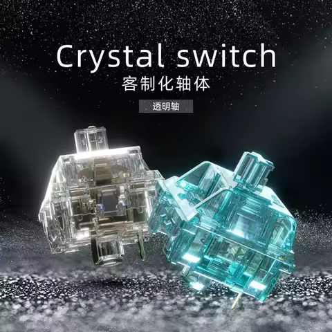Akko Crystal V3 Switch Wine Red Silver Blue Linear tactile 3 Pins 40g 45g RGB Switches Mechanical ke