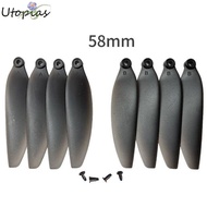 UTOPIAS Folding Propeller Blades, Universal Black Remote Control Drone Parts, 58mm/66mm Plastic Quad