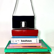 Ferragamo黑色卡片錢包長夾小手袋肩背側背孭袋 原裝盒 送肩帶