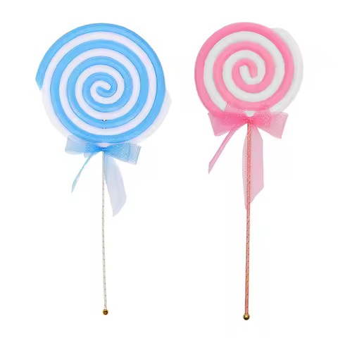 2pcs Giant Lollipop Prop Large Lollipop Model Simulation Giant Lollipop Party Candy Decor Festival F