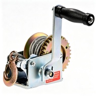 600LBS/1200LBS 1-Ways Hand Winch Crank Gear Steel Cable For 4x4 Pickup ATV Boat Gear Ratio : 3.1:1 2