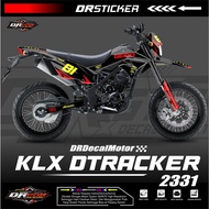 KLX DTX STICKER DECAL GEICO DTRACKER/ CAN CUSTOMIZE THE LATEST NAME AND NUMBER