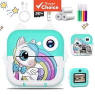 Kids Instant Print Camera, Splendid Holiday Surprise for Youngsters, Travel-ready Play Camera with S