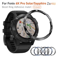 For Garmin Fenix 6X Pro Solar / Sapphire Fenix6X Watch Bezel Ring Adhesive Case Cover Anti Scratch Stainless Steel Case Smart watch accessories
