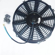 KIPAS radiator AC MOBIL Extra fan HISAP-TIUP rangka Baco 10" 10 inch Merk NIS 12V untuk tambahan kij