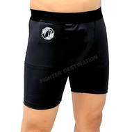 Fighter Destination Basic Camo Compression Shorts MMA Muaythai BJJ Boxing Kickboxing with Cup Pocket