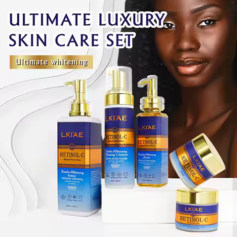 LKIAE Advanced Retinol Whitening Skin Care Set for All Skin Types, Moisturizing, Reduce Wrinkle, Dar