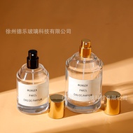 30mL 50mL 100mL Perfume Bottle Transparent Glass Thick-Soled Perfume Packaging Bottle Arabian Style 