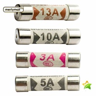 MERLYMALL 10Pcs Ceramic Fuse 3-13A House Hold  British Plug