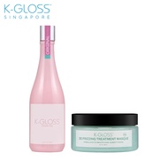 [Exclusive Bundle] K-Gloss Pinkbond Treatment 355ml + K-Gloss De-Frizzing Treatment Masque 236ml