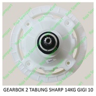 Terlaris Gearbox Mesin Cuci 2 Tabung Sharp 14kg Gigi 10 GB24 GSH