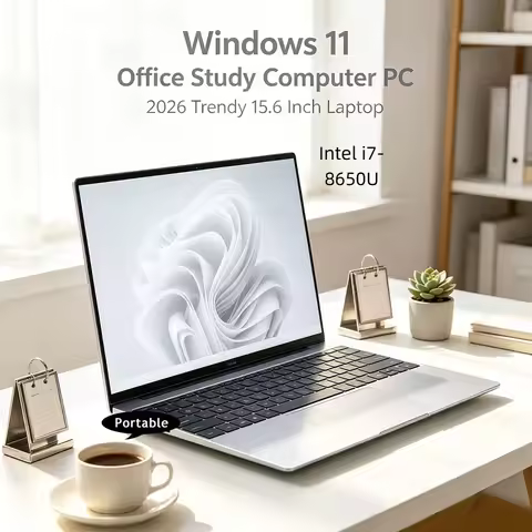 15.6 Inch Sturdy Portable Ultrabook Processor 32GB DDR4 RAM 2TB SSD Large Capacity Windows 11 Laptop