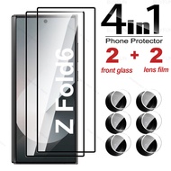 4in1 for Samsung Galaxy Z Fold 6 5 4 3 2 Fold6 Fold5 Fold4 Fold3 Screen Protector 9H Tempered Glass 