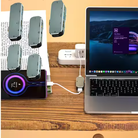 Type C Docking Station Suitable For Huawei Apple Thunderbolt 4 5-in-1 Usb Interface Hd 4k Docking St