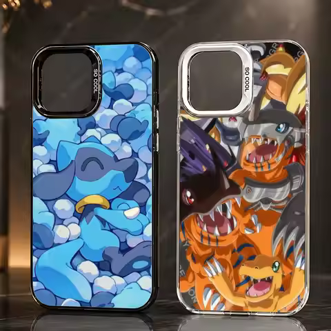 Gekkomon Digimon phone case Phone Case Iridescent TPU Soft-Touch Protective Case for iPhone 11 12 13