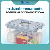 (Choose Color) Medical storage box 6576 Viet Nhat, Medical medicine box, convenient family medical m