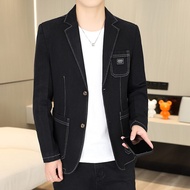 Blazer แฟชั่นผู้ชายสีทึบสุภาพบุรุษธุรกิจลําลองอเนกประสงค์กีฬากลางแจ้งงานแต่งงาน Ultra-thin Breathabl