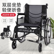 ST/🎫Cross-Border New Arrival Manual Wheelchair Foldable Portable Elderly Wheelchair Thickened Disabled Wheelchair One Pi