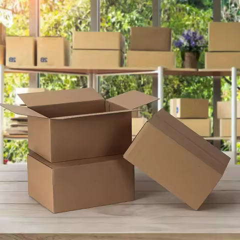 20Pcs Express Box Moving Boxes Paper Corrugated Board Package Storage Cartons Craft Heavy Duty Shipp