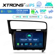 XTRONS 10.1" QLED Car Screen For VW Golf 7 2013-2017 Android 12 8+128G Carplay Android Auto DSP 4G SIM Navigation GPS