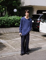 別來無恙 復古極簡天絲棉上衣