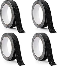 Anti-Slip Tape – 5m x 2.5cm (16.4ft x 1in) – High-Grip PVC Safety Tape with Quartz Sand for Floors, 