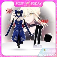 🇲🇾READY STOCK🇲🇾 Fate/stay Night Saber Alter Cosplay Costume Artoria Pendragon Black Saber Third Asce