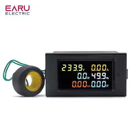 D69-2058 Voltmeter Current Ammeter Power Factor Electric Energy Frequency Meter Digital Panel Wattme