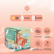 Joliewen Breathable Ultra-Thin Anti-Bacteria X-Wing Day Use Sanitary Pad - 16 Pads / Per Box