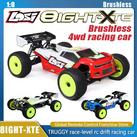 LOSI 1/8 8IGHT-XTE Rc Car 4WD Sensored Brushless 4S RC Competition Racing Truck with SPEKTRUM DX3 Re