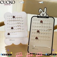 CUCKO Schedule Planner, Acrylic Office School Supplies Sliding Desk Calendar,  Cute Simple Home Decoration Mini Calendar