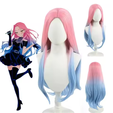 Mizi Cosplay Wig Anime Alien Stage Hair Mizi Halloween Party Prop Ordinary intranet Wigs
