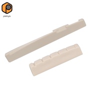 [prettyia] 6 String Acoustic Guitar Saddle Nut Slotted for Guitar Lovers Left Handed